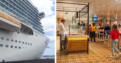 costa cruises buffet side by side image